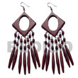 Dangling 35mm Diamond Reddish Brown