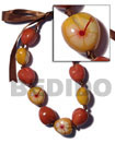 Kukui Seed Nut Necklace Wood